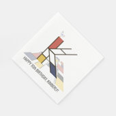 驚くべき新造形主義スタイル・モノグラム。文字K スタンダードランチョンナプキン (角)