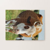 驚くべき歌う牛おもしろい動物 ジグソーパズル (横)