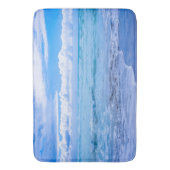 驚くべき海波 バスマット (正面縦)