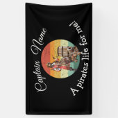 驚くべき海賊をテーマにした誕生日 横断幕 (縦)