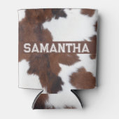 驚くべき牛プリントゴルフボール 缶クーラー (正面)