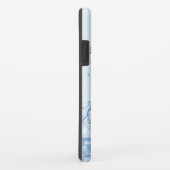 驚くべき白黒の水色のOrcas Case-Mate iPhoneケース (裏面/右)