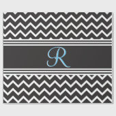 驚くべき白黒ジグザグのラッピング紙 ラッピングペーパー (フラット)