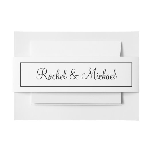 驚くべき白黒 招待状ベリーバンド (正面例)