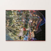 驚くべき眩しさのクリスマスハウスライト  ジグソーパズル (横)