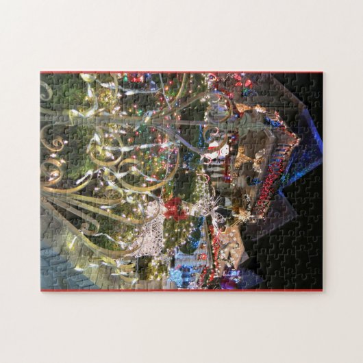 驚くべき眩しさのクリスマスハウスライト ジグソーパズル (横)