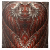 驚くべき私の赤い抽象芸術ハートデザインセラミックタイル タイル (正面)