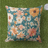 驚くべき穏やかな夏の花 アウトドアクッション (芝生)