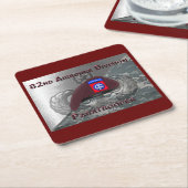 驚くべき第82空挺空挺飛行機首長 スクエアペーパーコースター (アングル)