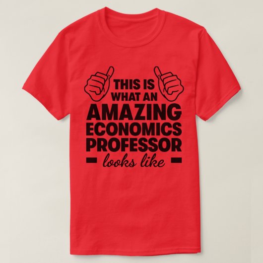驚くべき経済学教授 Tシャツ (デザイン正面)