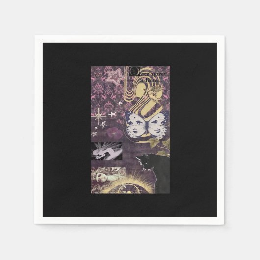 驚くべき美学の特大 スタンダードカクテルナプキン (正面)