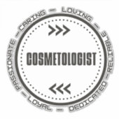 驚くべき美容師 シール (正面)