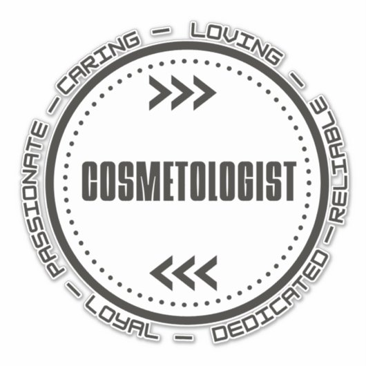 驚くべき美容師 シール (正面)