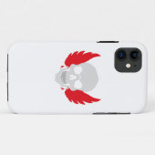 驚くべき翼のあるドクロ Case-Mate iPhoneケース (裏面(横))
