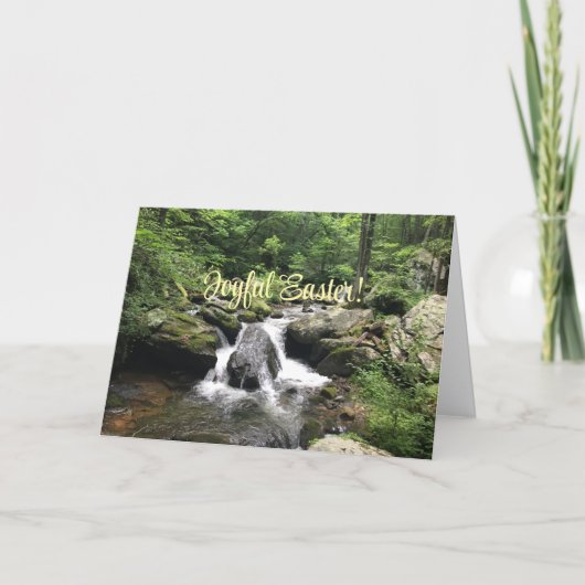 驚くべき自然の風景、イースターカード カード (正面)