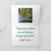 驚くべき自然の風景、イースターカード カード (内部)