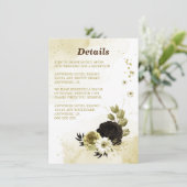 驚くべき茶色のアイボリー金ゴールド花 エンクロージャーカード (スタンド正面)