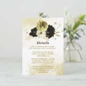 驚くべき茶色のアイボリー金ゴールド花 エンクロージャーカード (スタンド正面)