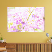 驚くべき薄紫花 キャンバスプリント (インサイチュ (リビング))