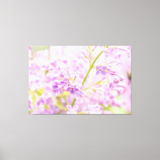 驚くべき薄紫花 キャンバスプリント (正面)