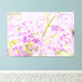 驚くべき薄紫花 キャンバスプリント (インサイチュ (ウッドフロア))