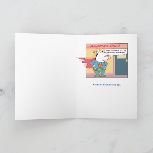 驚くべき誕生日 カード (内部)