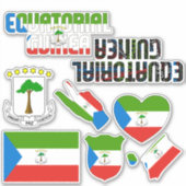 驚くべき赤道ギニアが国のシンボルを形作る シール (正面)