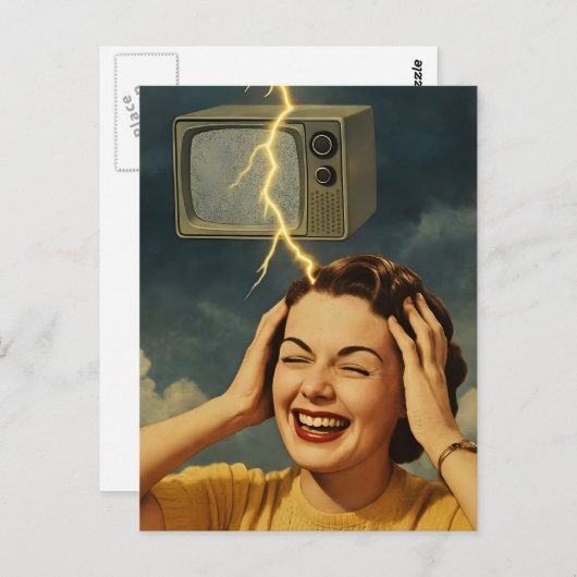 驚くべき超現実的考えの女性 ポストカード (正面/裏面)