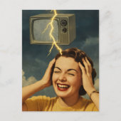 驚くべき超現実的考えの女性 ポストカード (正面)