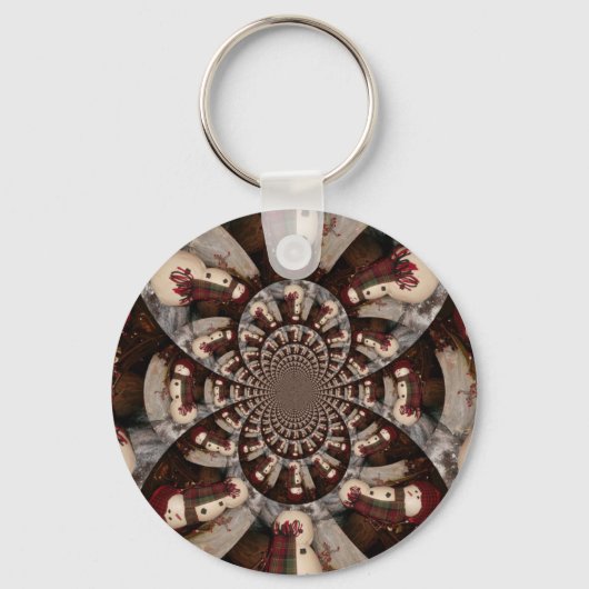 驚くべき雪だるま キーホルダー (正面)