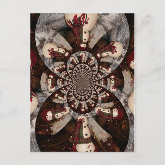 驚くべき雪だるま ポストカード (正面)