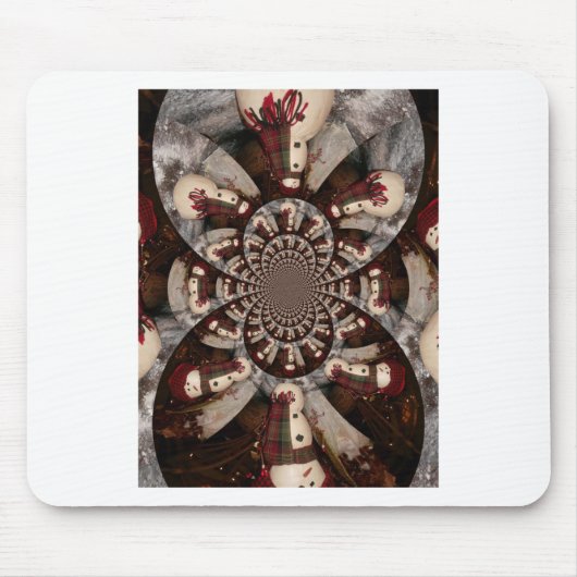 驚くべき雪だるま マウスパッド (正面)