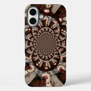 驚くべき雪だるま iPhone 16 PLUSケース