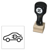 驚くべき電気自動車スケッチ ラバースタンプ (押印)