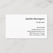 驚くべき青い目をした魔法の野生の狼 名刺 (裏面)