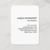 驚くべき青い目をした魔法の野生の狼 名刺 (裏面)