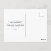 驚くべき青い目を持つ魔法の野生の狼ありがとう ポストカード (裏面)