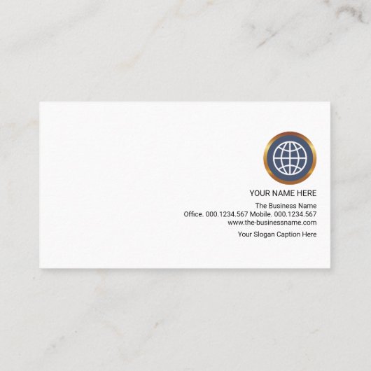 驚くべき青い矢じりのストライプ柱の創設者CEO 名刺 (裏面)