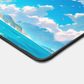 驚くべき青い空と海 デスクマット (コーナー)