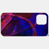 驚くべき青と赤の地殻の上の曲線のストローク Case-Mate iPhoneケース (裏面 (横))