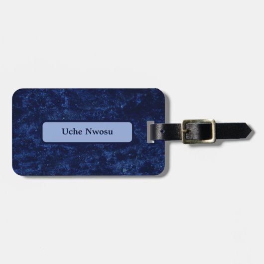 驚くべき青 ラゲッジタグ (正面横)