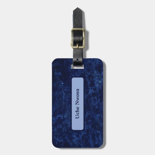 驚くべき青 ラゲッジタグ (正面縦)