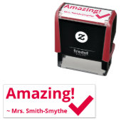 "驚くべき！" +カスタムチューター名ラバースタンプ セルフインキングスタンプ (インサイチュ)