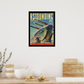 驚くべきSF_ February 1940_パルプアート ポスター (キッチン)