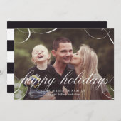 驚くほどスクリプト化された休日のフォトカード シーズンカード (正面/裏面)