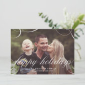 驚くほどスクリプト化された休日のフォトカード シーズンカード (スタンド正面)