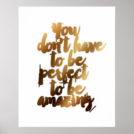 「驚くほど完璧でなくてもいい」 ポスター