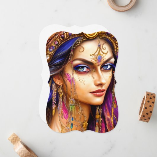 驚くほど現実的なジプシーのレディートリプチチ ノートカード (正面/裏面インサイチュ)