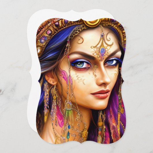 驚くほど現実的なジプシーのレディートリプチチ ノートカード (正面/裏面)