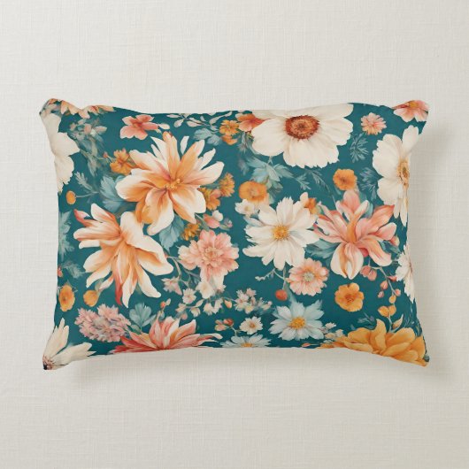 驚くほど繊細な花 アクセントクッション (正面)